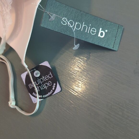 Sophie B Sculpted Shape Push Up Bra 36C White Padded Hidden Wire - Picture 4 of 7